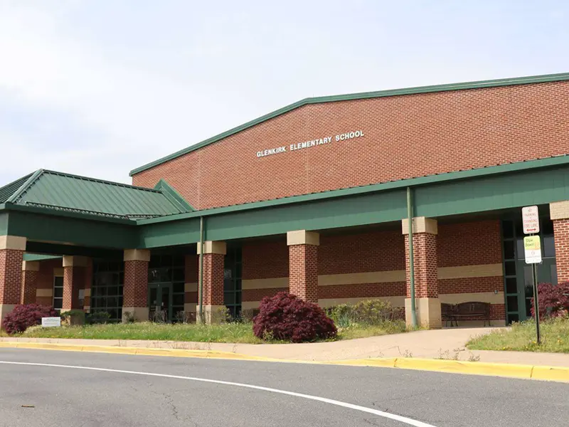 Glenkirk Elementary School building entrance